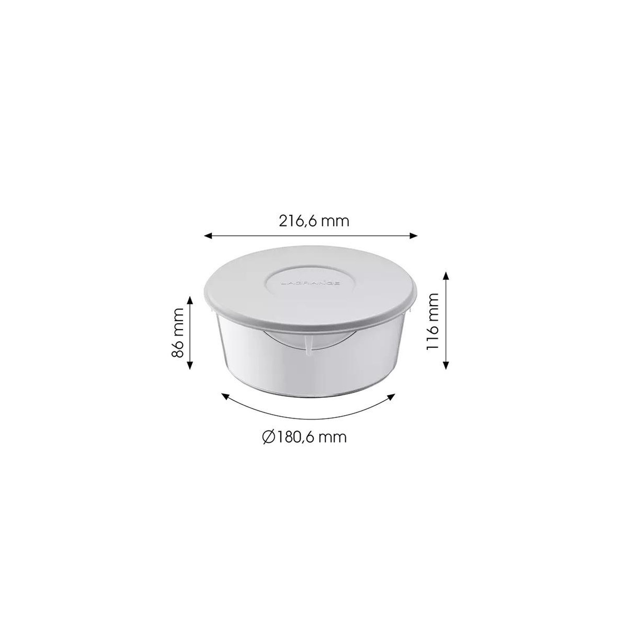 Voir la diapositive 3 : LAGRANGE Pot yaourtière 1l - 440501