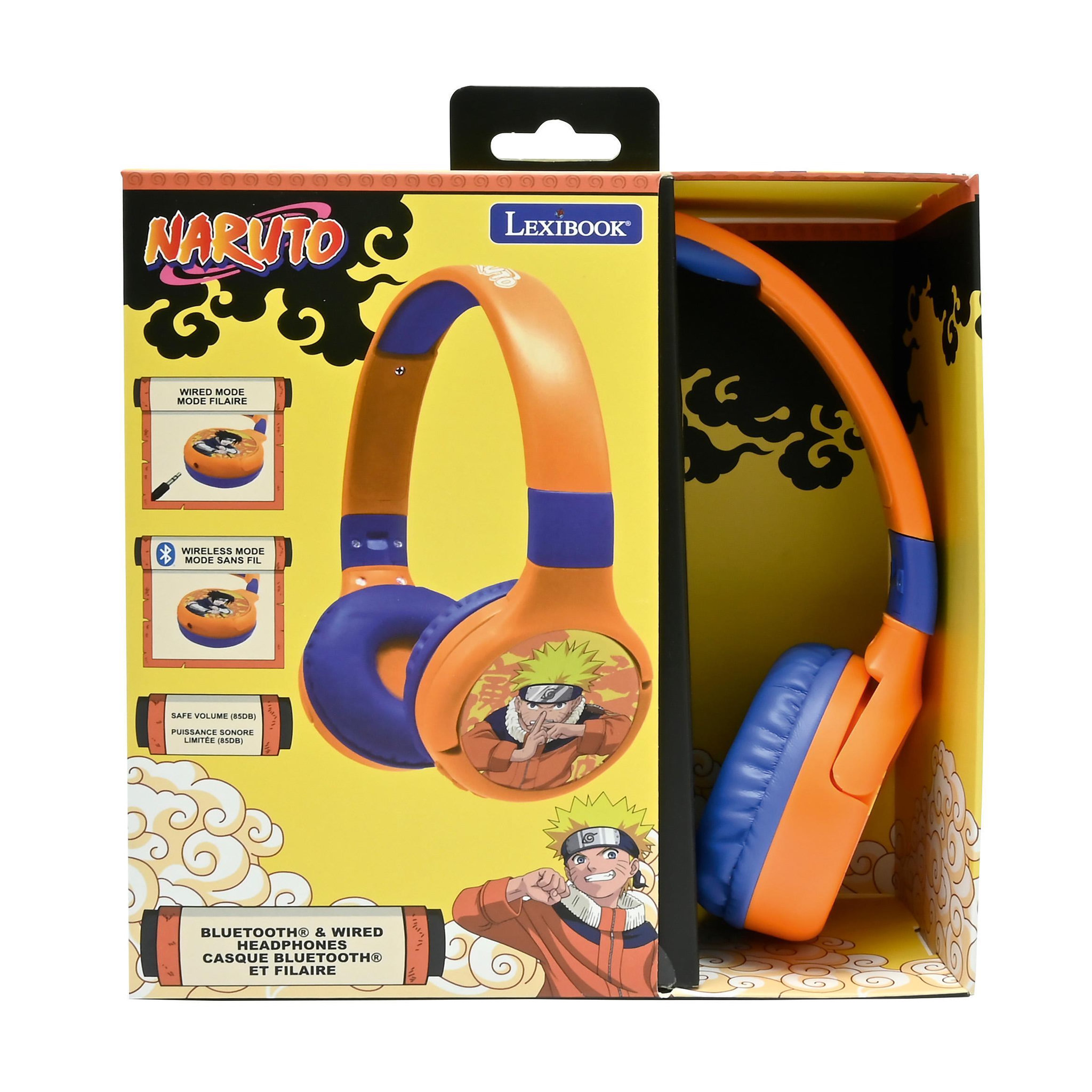 Voir la diapositive 3 : Lexibook Casque 2 en 1 Naruto Bluetooth et Filaire avec limitation de son