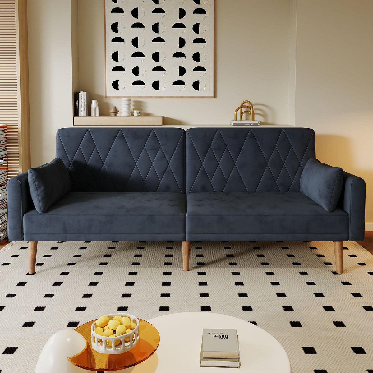 MERAX Canapé droit convertible