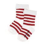 ELLE EST OU LA MER Chaussettes Blanc/s Fille EOM Ossax. Coloris disponibles : Rouge