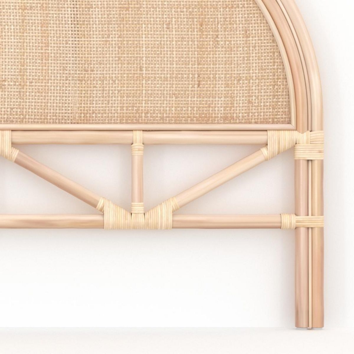 Rendez vous déco Tête de lit en rotin naturel 140 cm - Madya