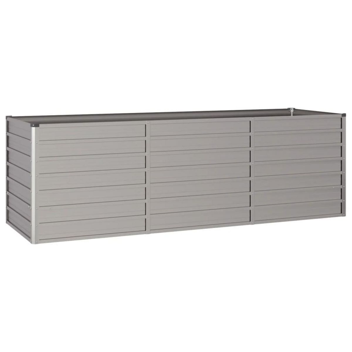 VIDAXL Lit sureleve de jardin rouille 240x80x77 cm acier corten