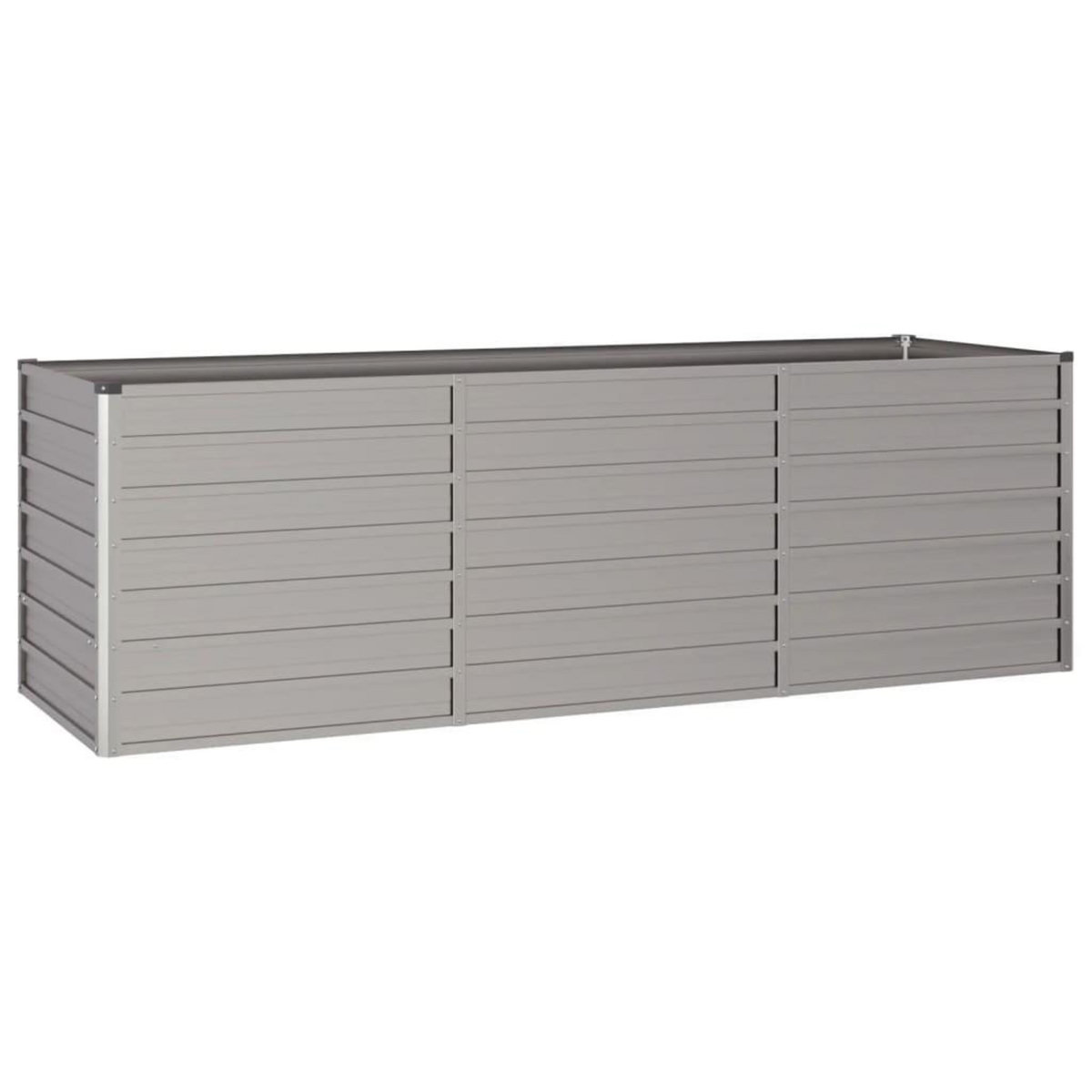 VIDAXL Lit sureleve de jardin rouille 240x80x77 cm acier corten