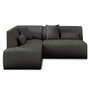 Voir la diapositive 1 : LISA DESIGN Onyx - canapé modulable d'angle gauche 5 places - en tissu