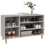 Voir la diapositive 4 : VIDAXL Armoire a chaussures Gris beton 102x36x60 cm Bois d'ingenierie