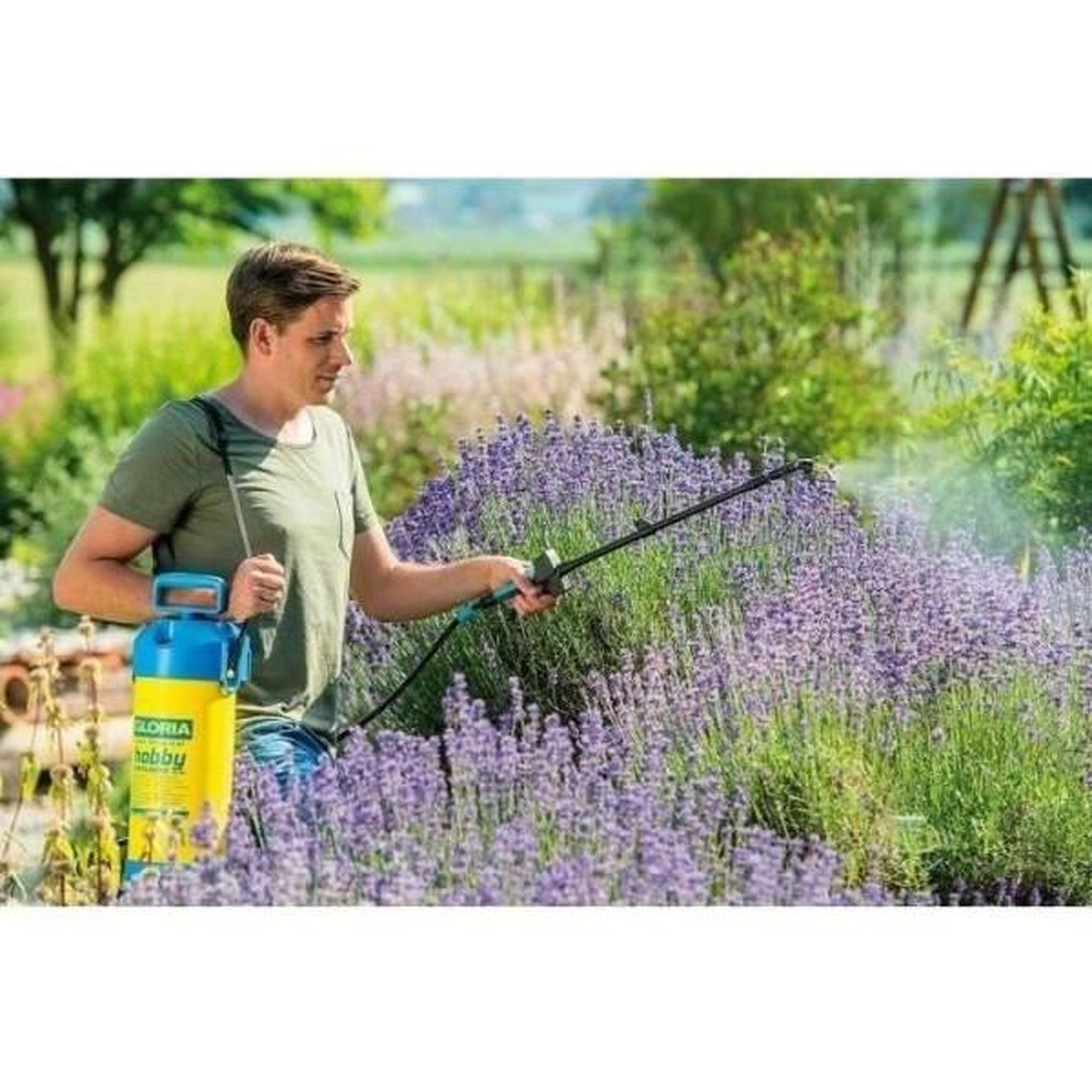 Voir la diapositive 3 : N/A Pulvérisateur a pression 5l gloria hobby exclusiv - lance télescopique 1m
