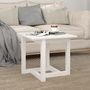 Voir la diapositive 4 : VIDAXL Table basse Blanc 50x50x45 cm Bois massif de pin