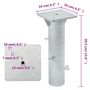 Voir la diapositive 6 : VIDAXL Base de parasol enterre argente 16x16x39,5 cm acier