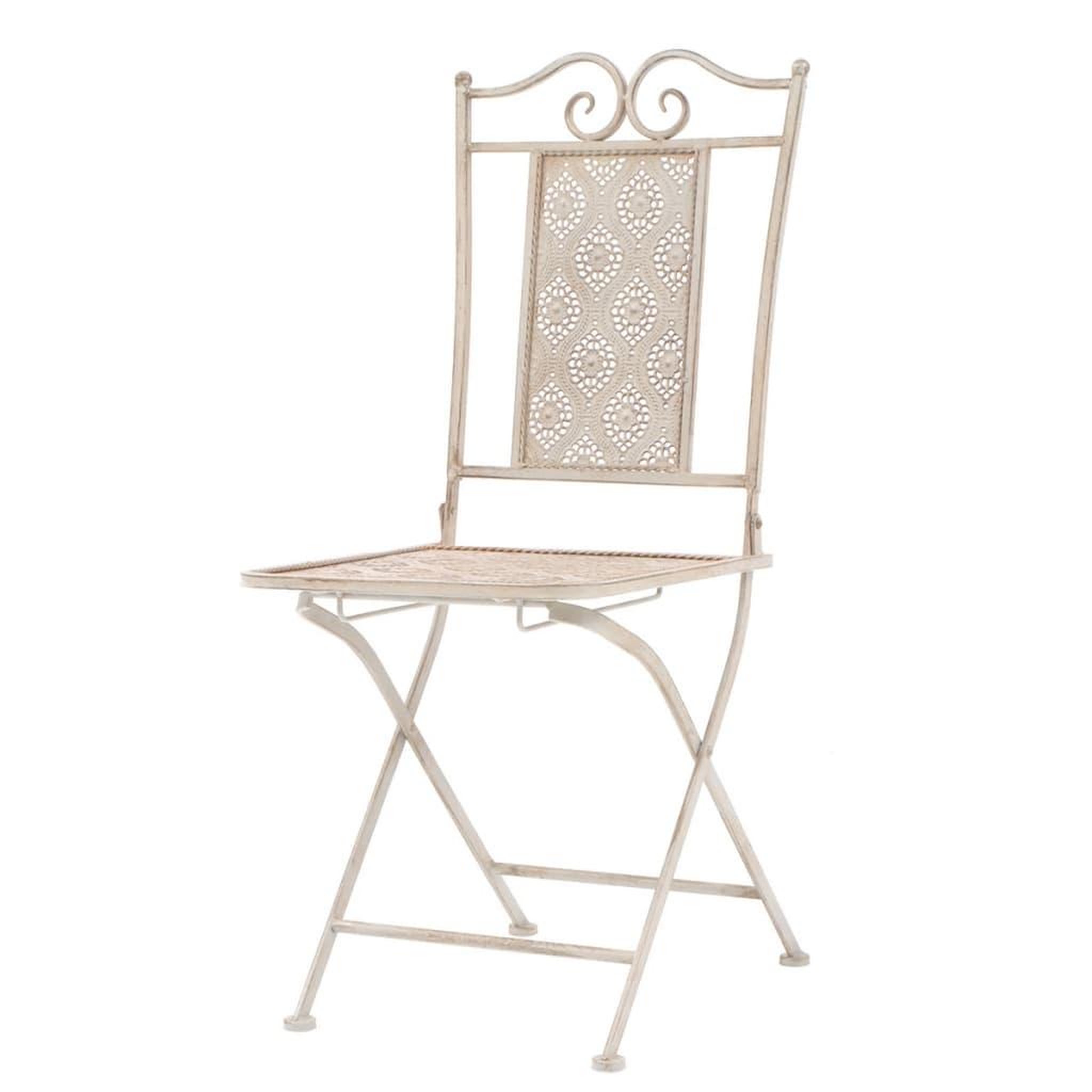 Voir la diapositive 4 : VIDAXL Mobilier de bistro 3 pcs Acier Blanc