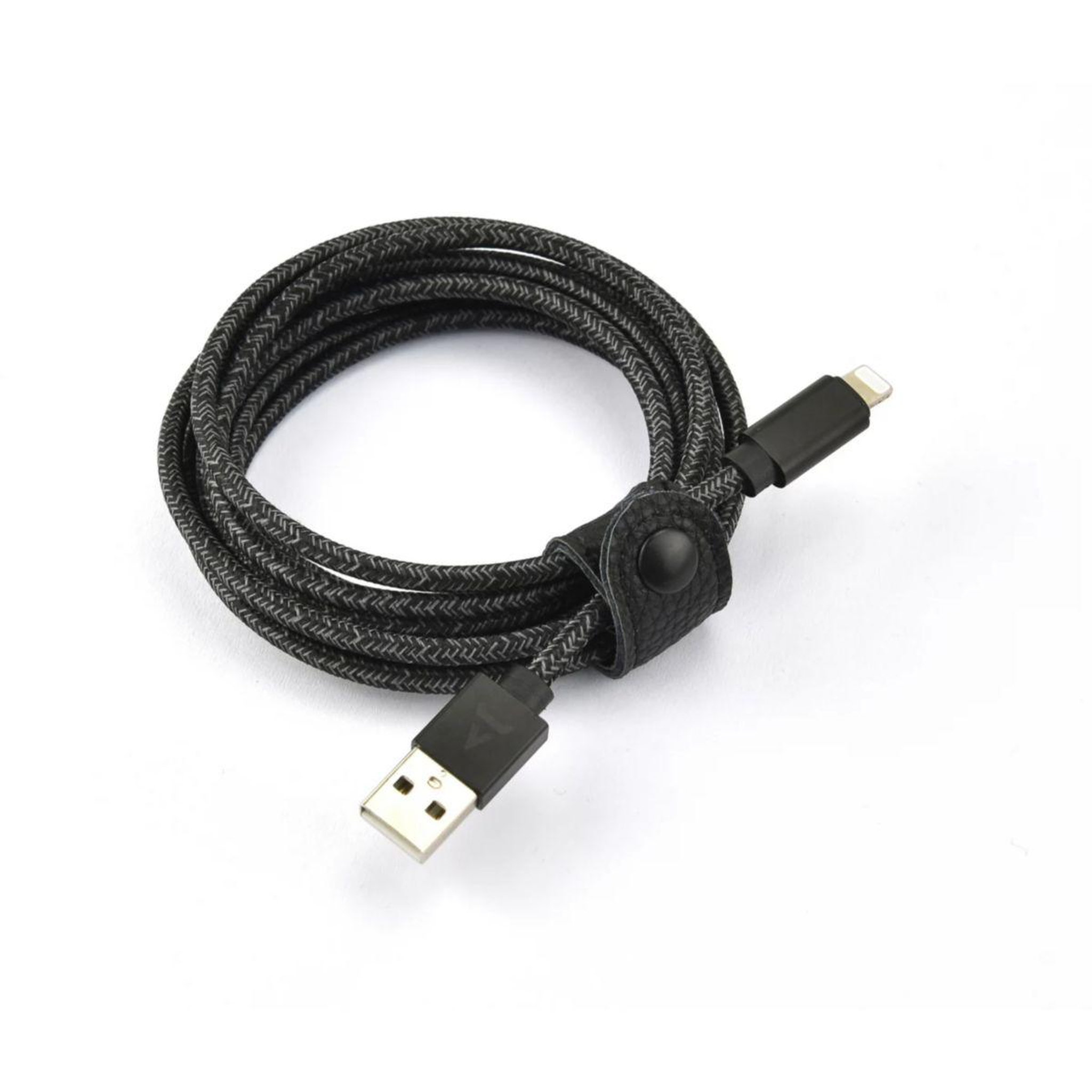 ADEQWAT Câble Lightning vers USB 2M certifié Apple Noir