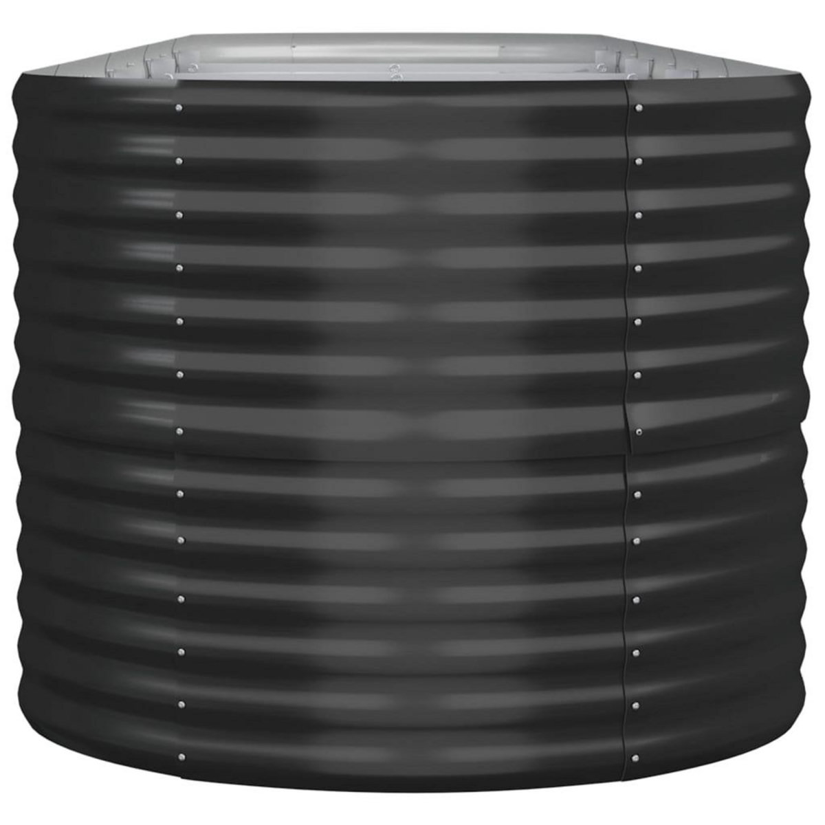 VIDAXL Lit sureleve de jardin Acier enduit de poudre Anthracite