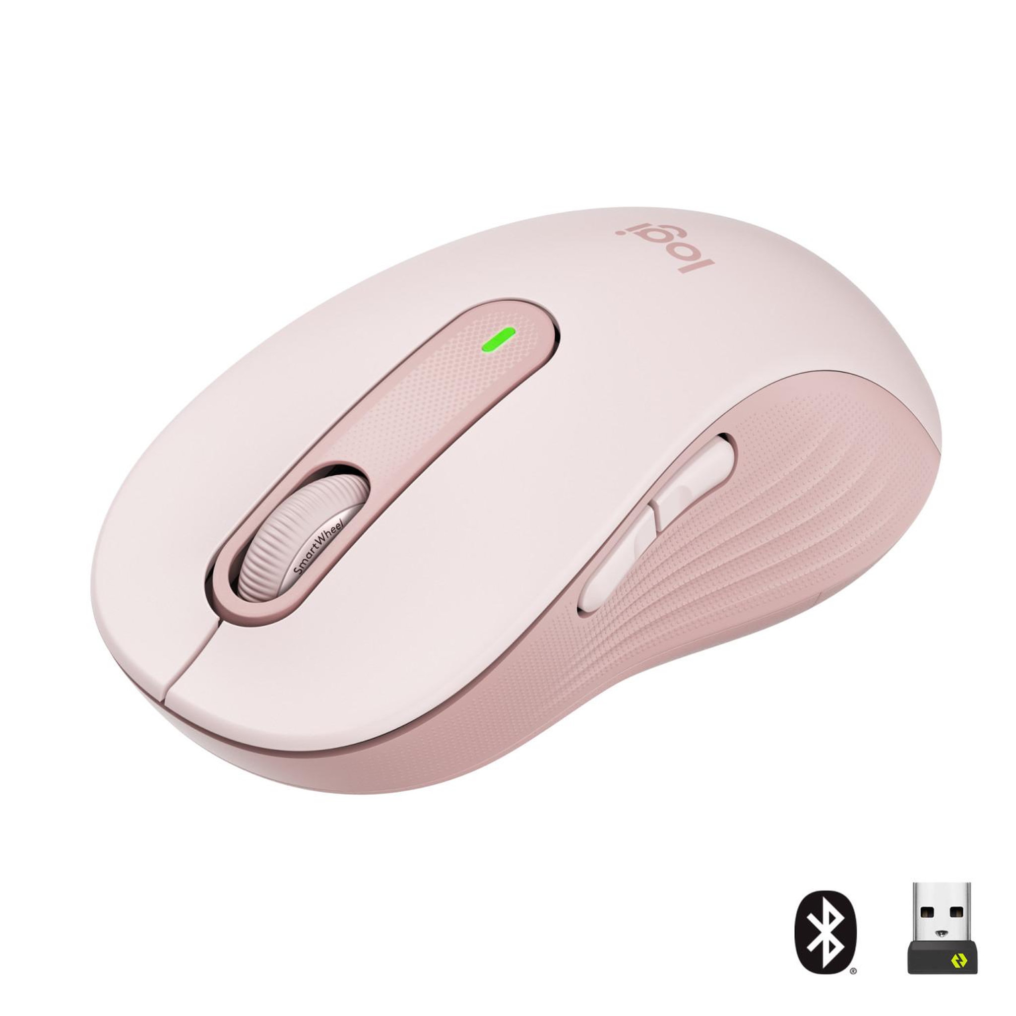 Voir la diapositive 2 : Logitech Souris sans fil Logitech Signature M650 L Rose
