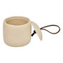 Voir la diapositive 2 : FIVE Pot à Cotons en Résine  Olea  10cm Beige
