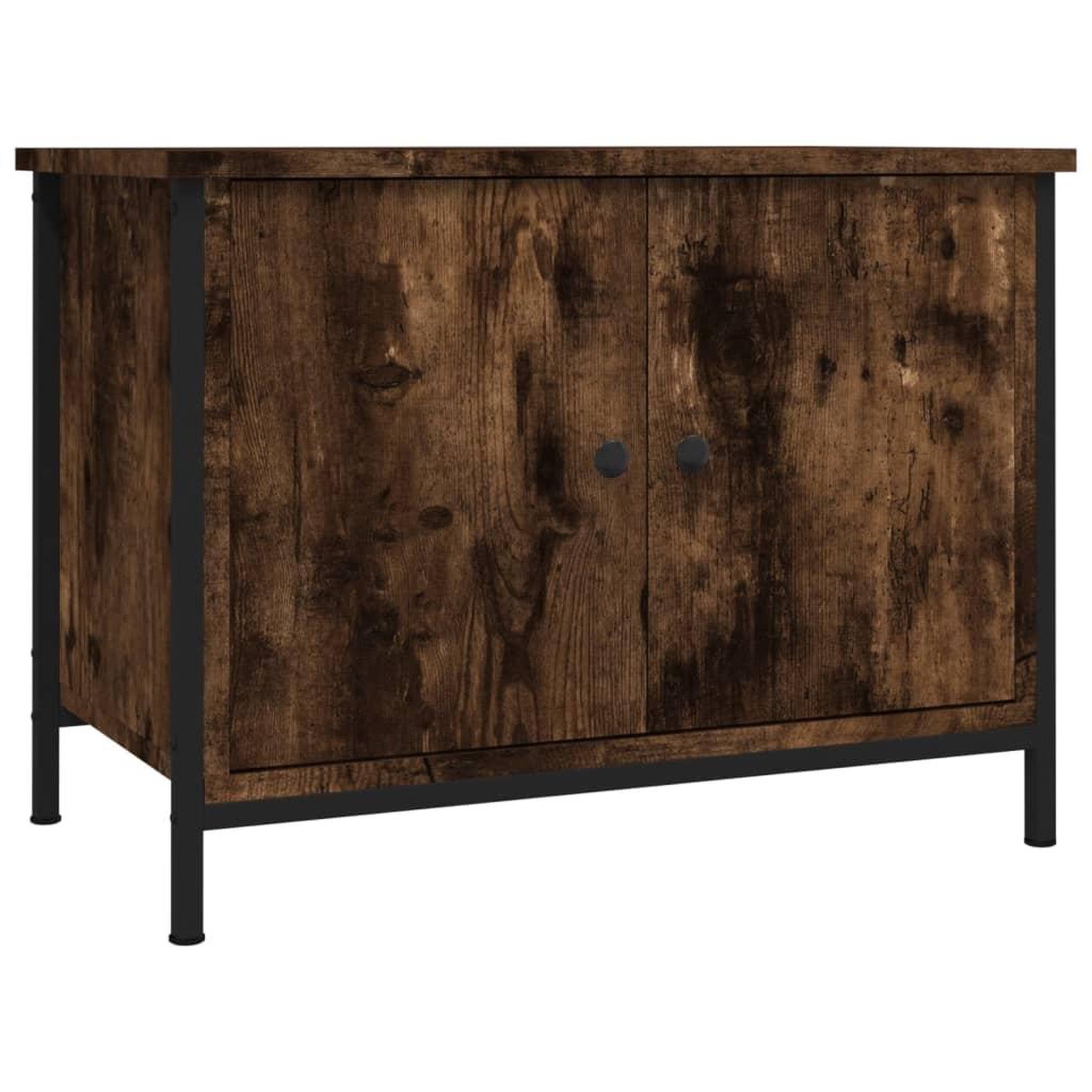 Voir la diapositive 2 : VIDAXL Meuble TV avec portes chene sonoma 60x35x45cm bois d'ingenierie