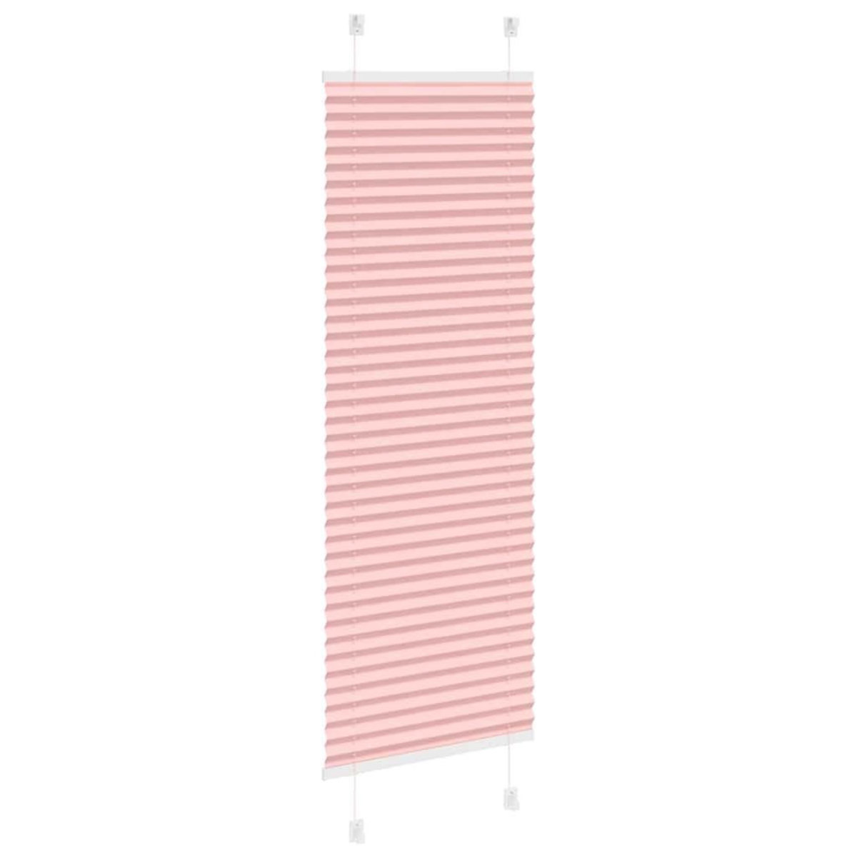 VIDAXL Store plisse rose 45x150 cm largeur du tissu 44,4 cm polyester