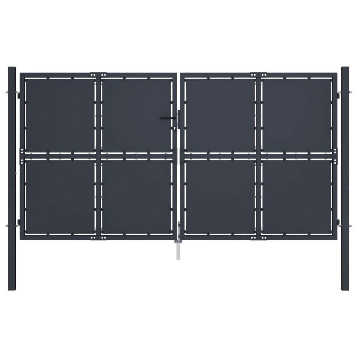VIDAXL Portail de jardin Acier 300x150 cm Anthracite
