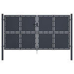 VIDAXL Portail de jardin Acier 300x150 cm Anthracite