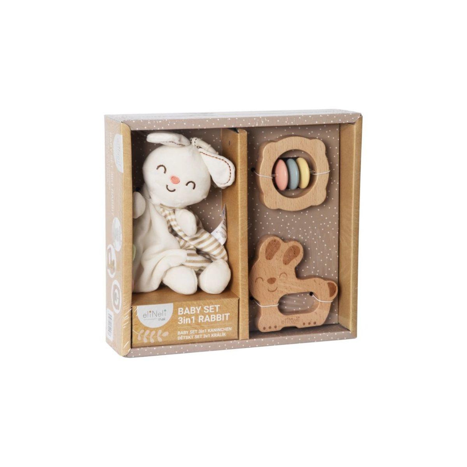 Coffret Cadeau Elineli 3 En 1 Lapin Bois - vue 2