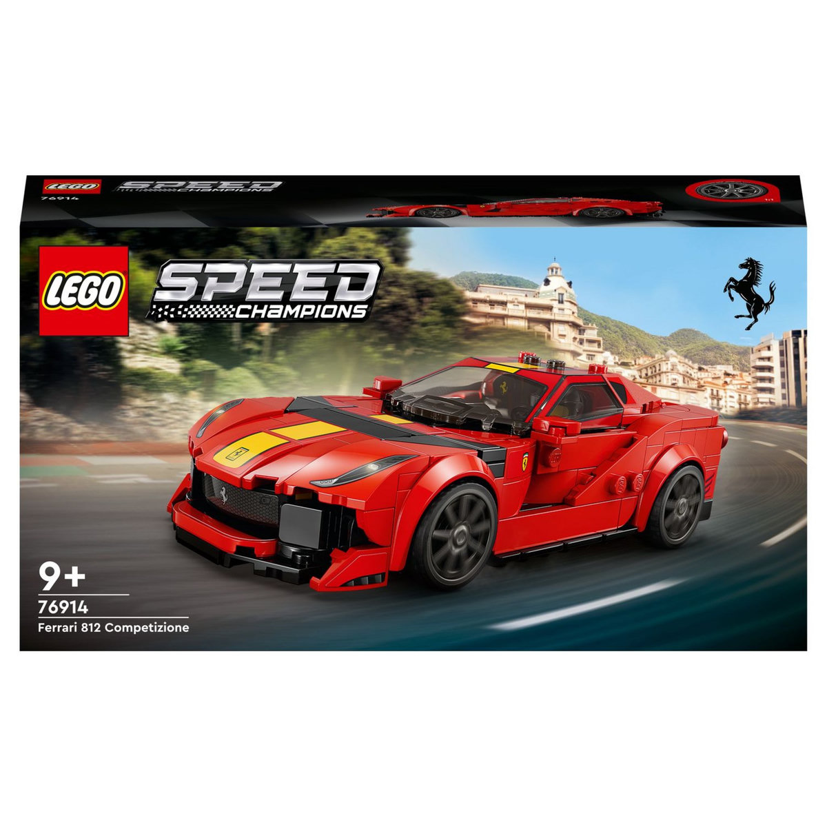 LEGO Speed Champions 76914 - Ferrari 812 Competizione, Kit de Maquette de Voiture de Sport, Série 2023, Set de Véhicule à Collectionner