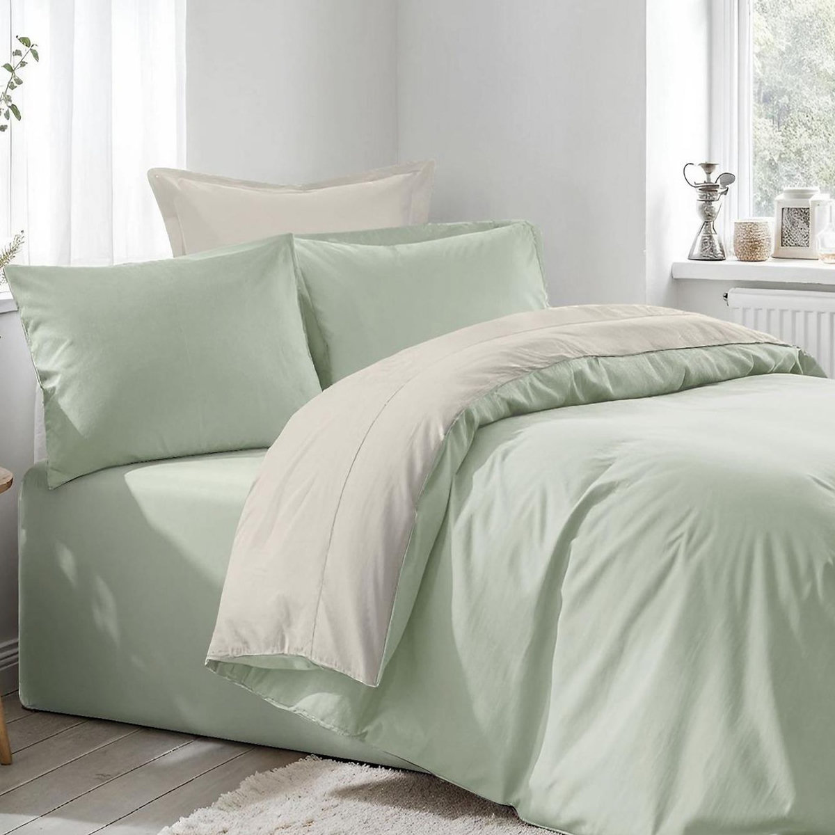 Home collection Parure housse de couette avec taie(s) 100 % coton Light