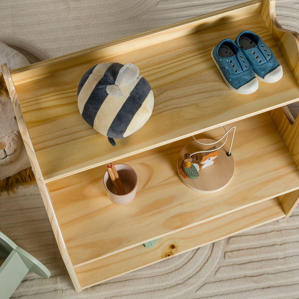 IDIMEX Étagère enfant YASMIN en pin laqué