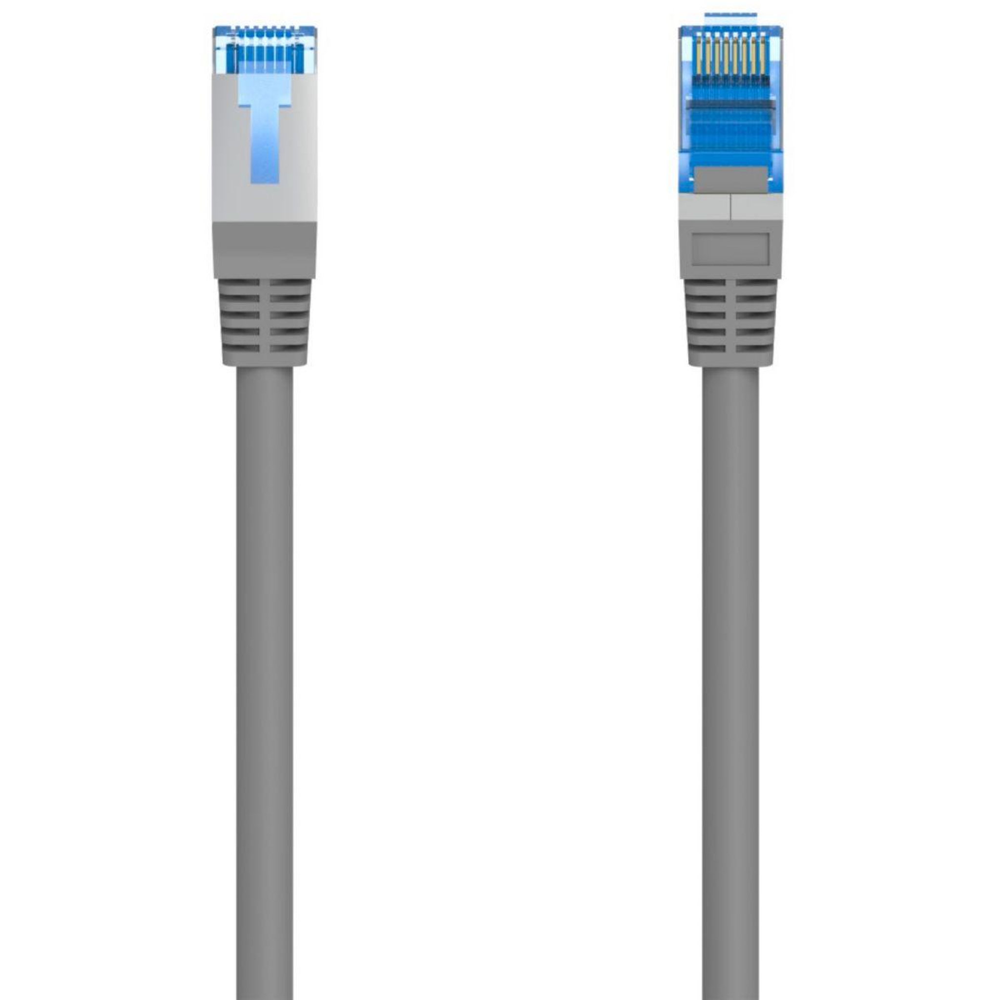 Hama Câble ethernet rj45 10m droit cat6 gris