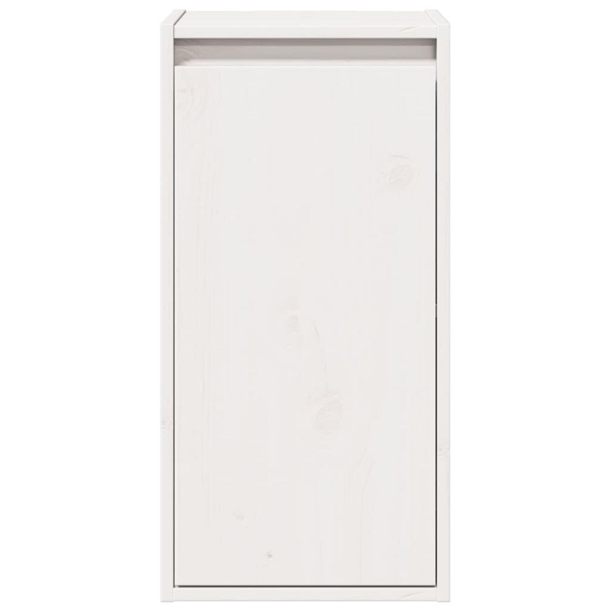 VIDAXL Armoires murales 2 pcs Blanc 30x30x60 cm Bois de pin massif