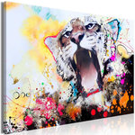 Paris Prix Tableau Imprimé  Tiger's Roar Wide. Coloris disponibles : Multicolore