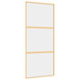 Voir la diapositive 2 : VIDAXL Porte coulissante dore 90x205 cm verre ESG clair et aluminium