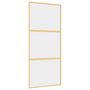 Voir la diapositive 2 : VIDAXL Porte coulissante dore 90x205 cm verre ESG clair et aluminium