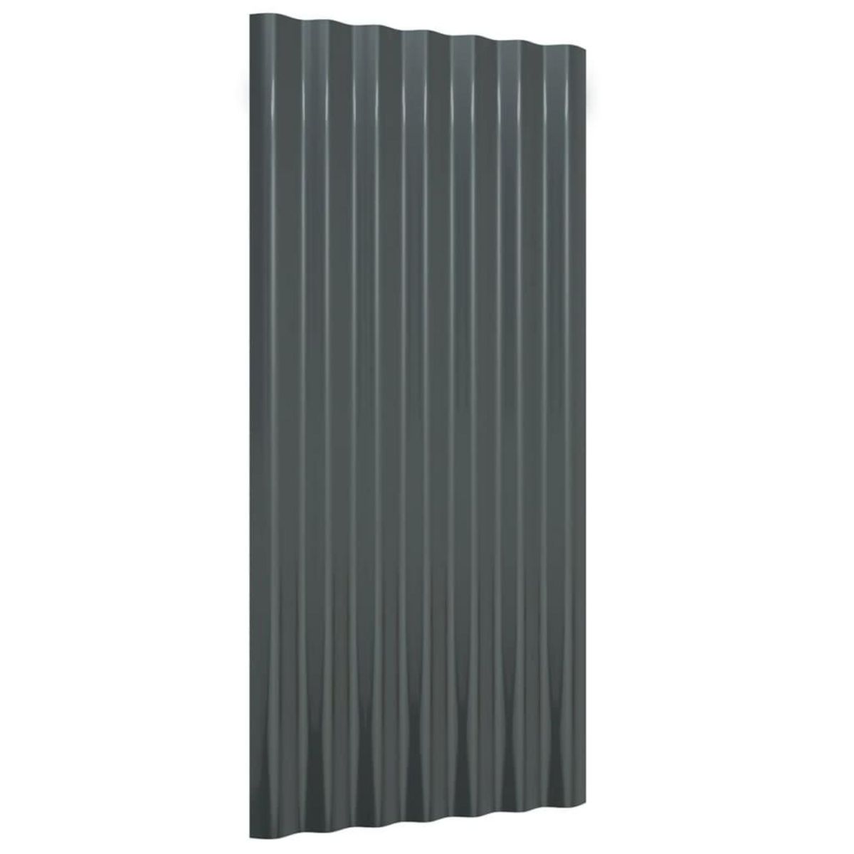 VIDAXL Panneaux de toiture 36 pcs Acier Anthracite 80x36 cm