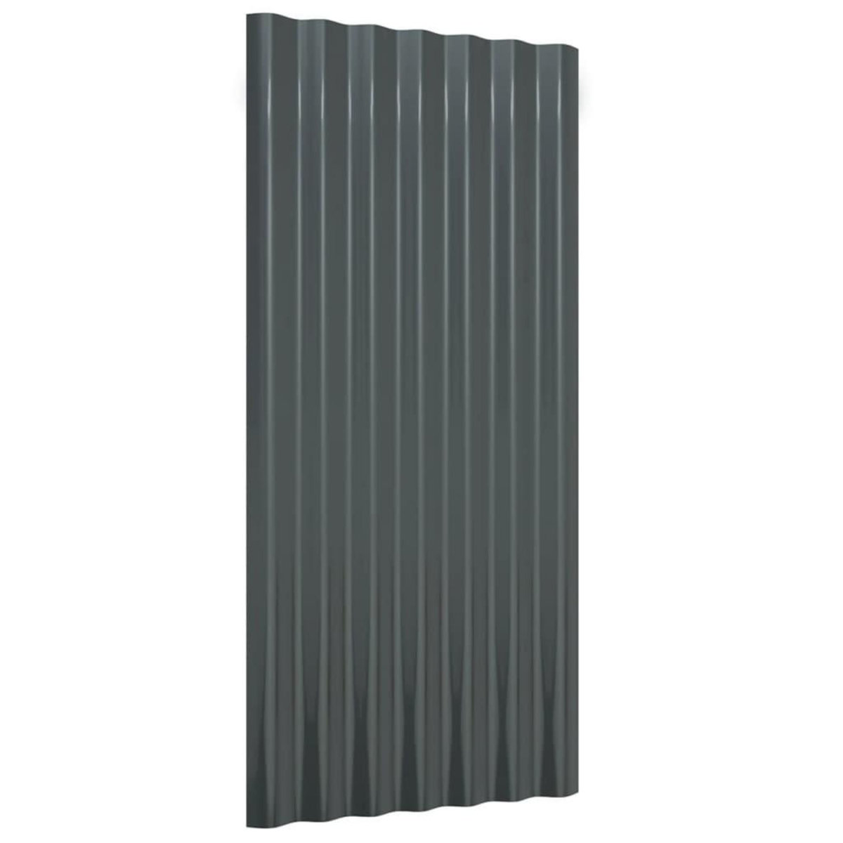 VIDAXL Panneaux de toiture 36 pcs Acier Anthracite 80x36 cm