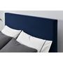 Voir la diapositive 5 : CONCEPT USINE Structure de lit 140 x 190 cm en velours et laiton bleu RIVERSIDE