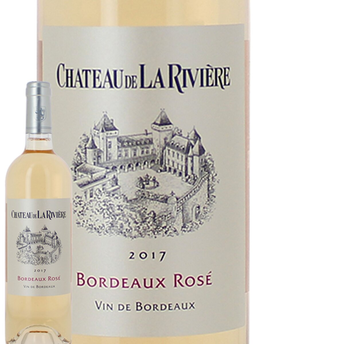 Château de la Rivière Fronsac Rosé 2017 pas cher Auchan.fr