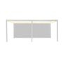 Voir la diapositive 1 : SWEEEK Pergola bioclimatique motorisée aluminium 6x3m LED + 2 stores 3m Triomphe