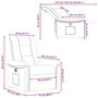 Voir la diapositive 6 : VIDAXL Fauteuil inclinable electrique Rouge bordeaux Tissu