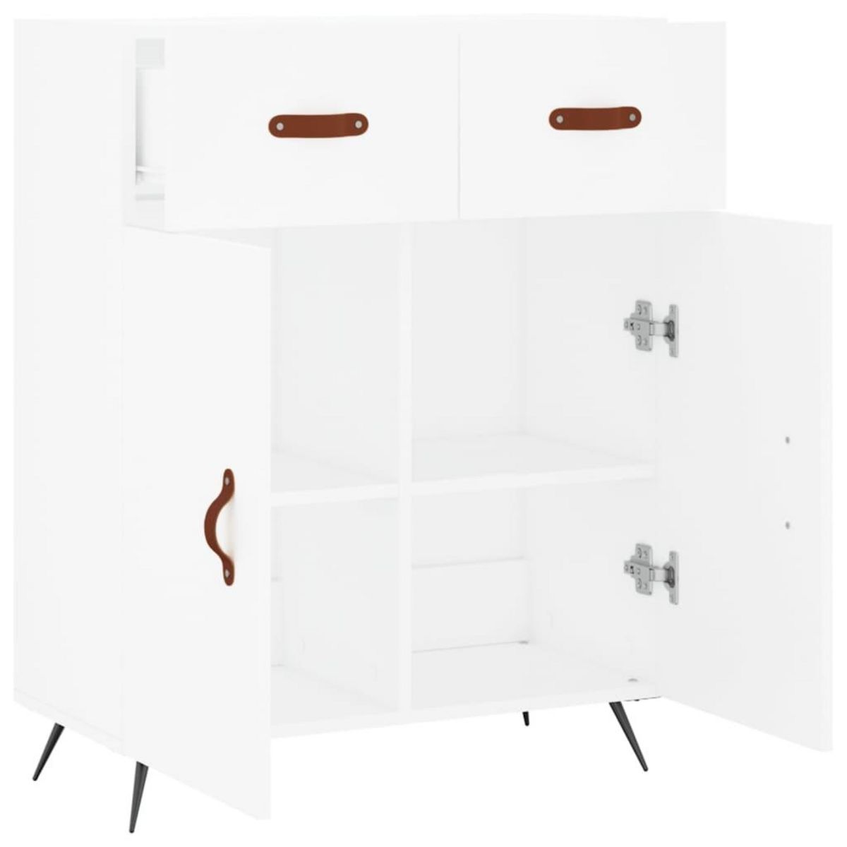 VIDAXL Buffet blanc 69,5x34x90 cm bois d'ingenierie