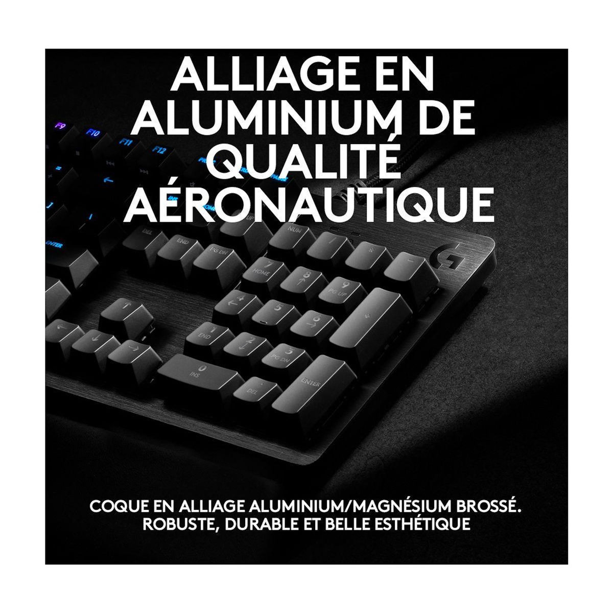 Logitech Clavier gamer G512 CARBON GX BLUE