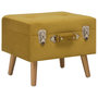 Voir la diapositive 1 : VIDAXL Tabouret de rangement 40 cm Jaune moutarde Velours