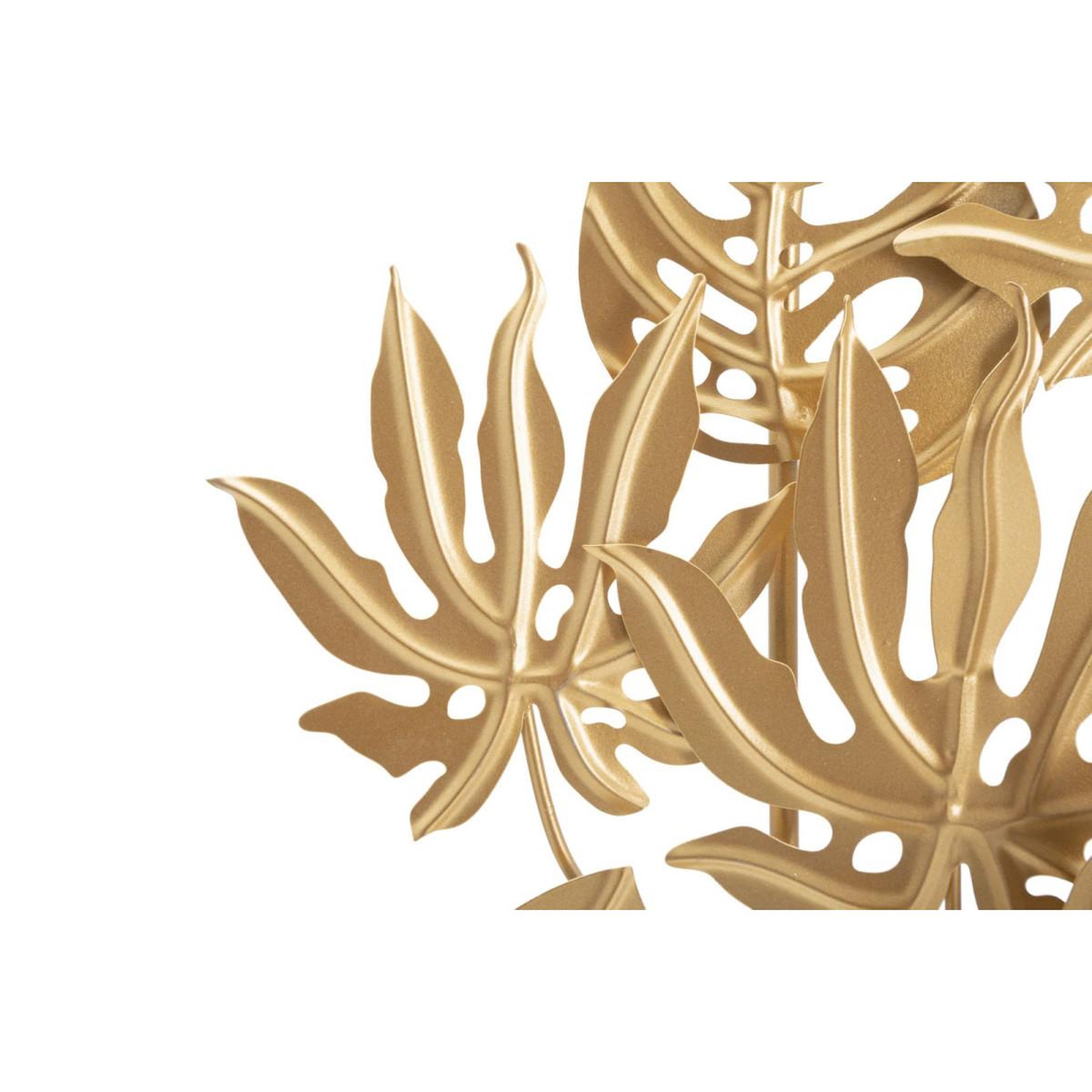 Voir la diapositive 2 : Paris Prix Objet déco en métal  feuilles exotiques  57cm or