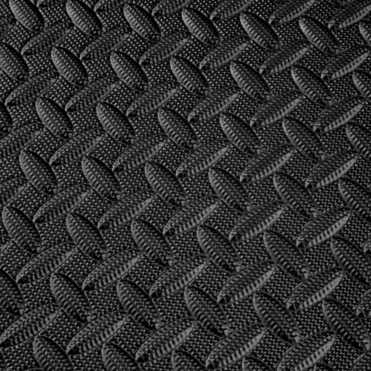 tectake Ensemble de 24 dalles carrées souples et antidérapantes noir Set de 24