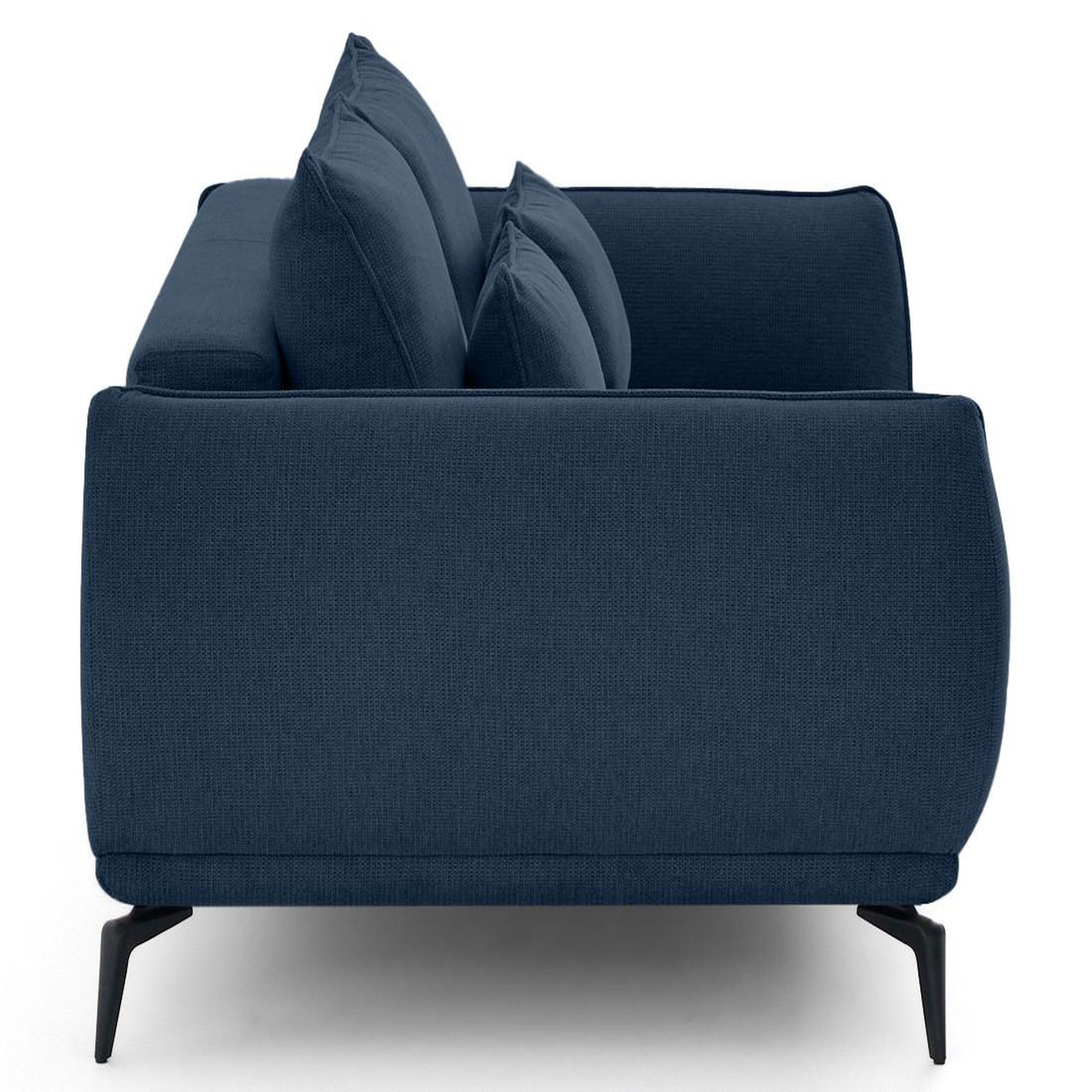 Voir la diapositive 4 : LISA DESIGN Arica - canapé droit 2 places en tissu texturé