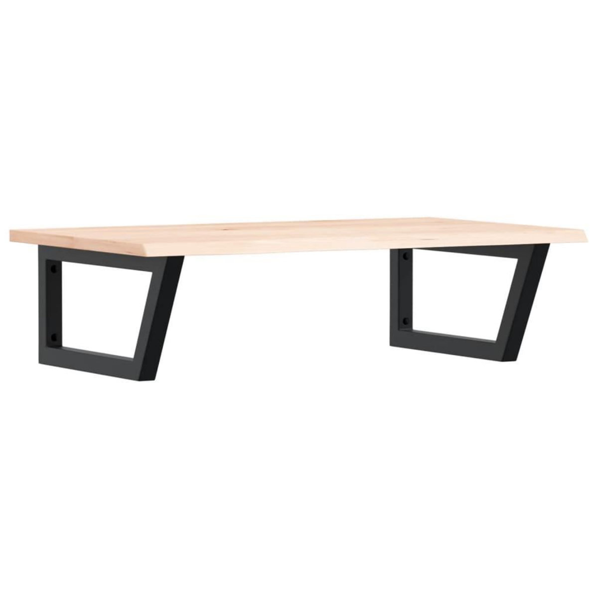 VIDAXL Etagere de vasque murale acier et bois de chene massif