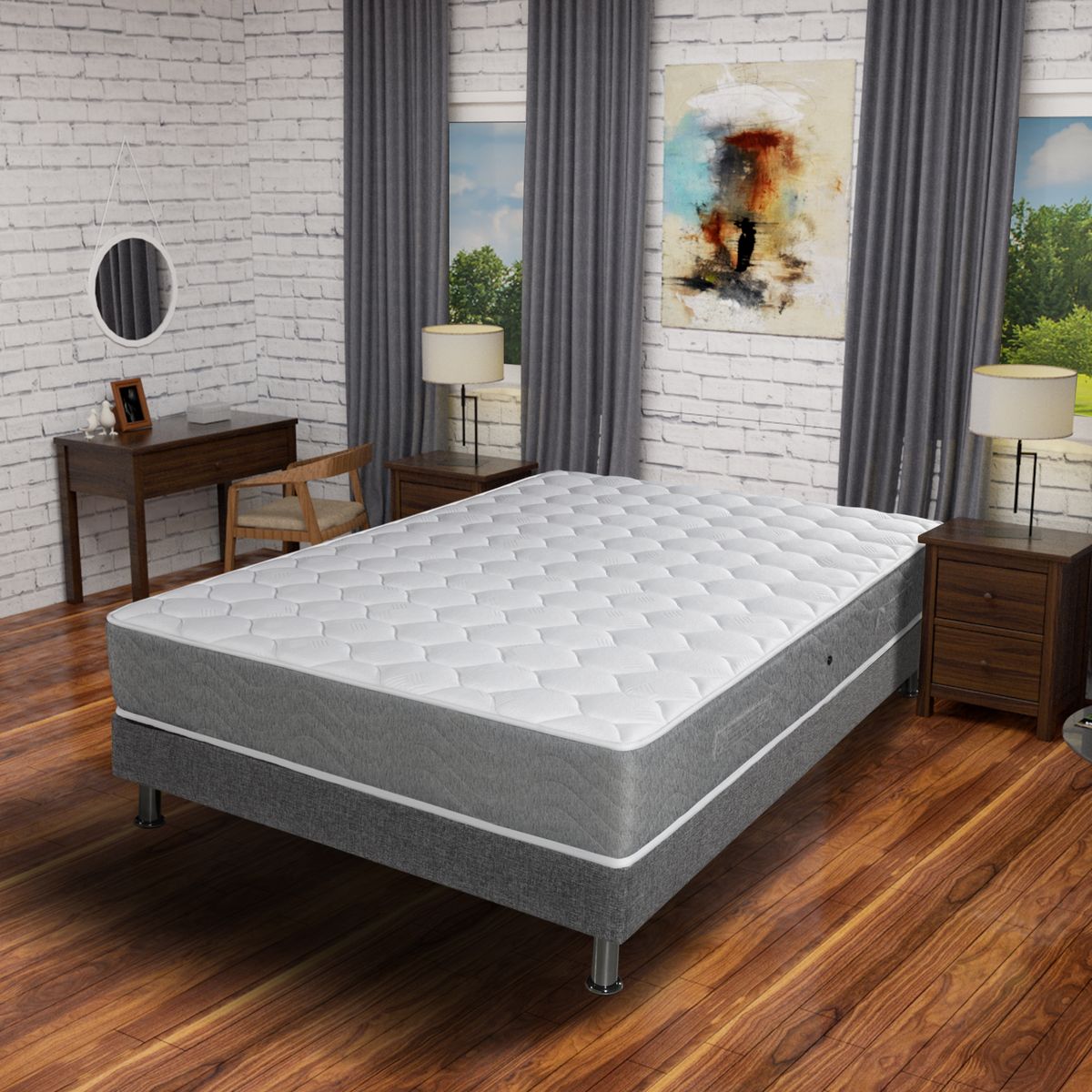 Matelas ressorts ensachés 140x190 cm REGATE 