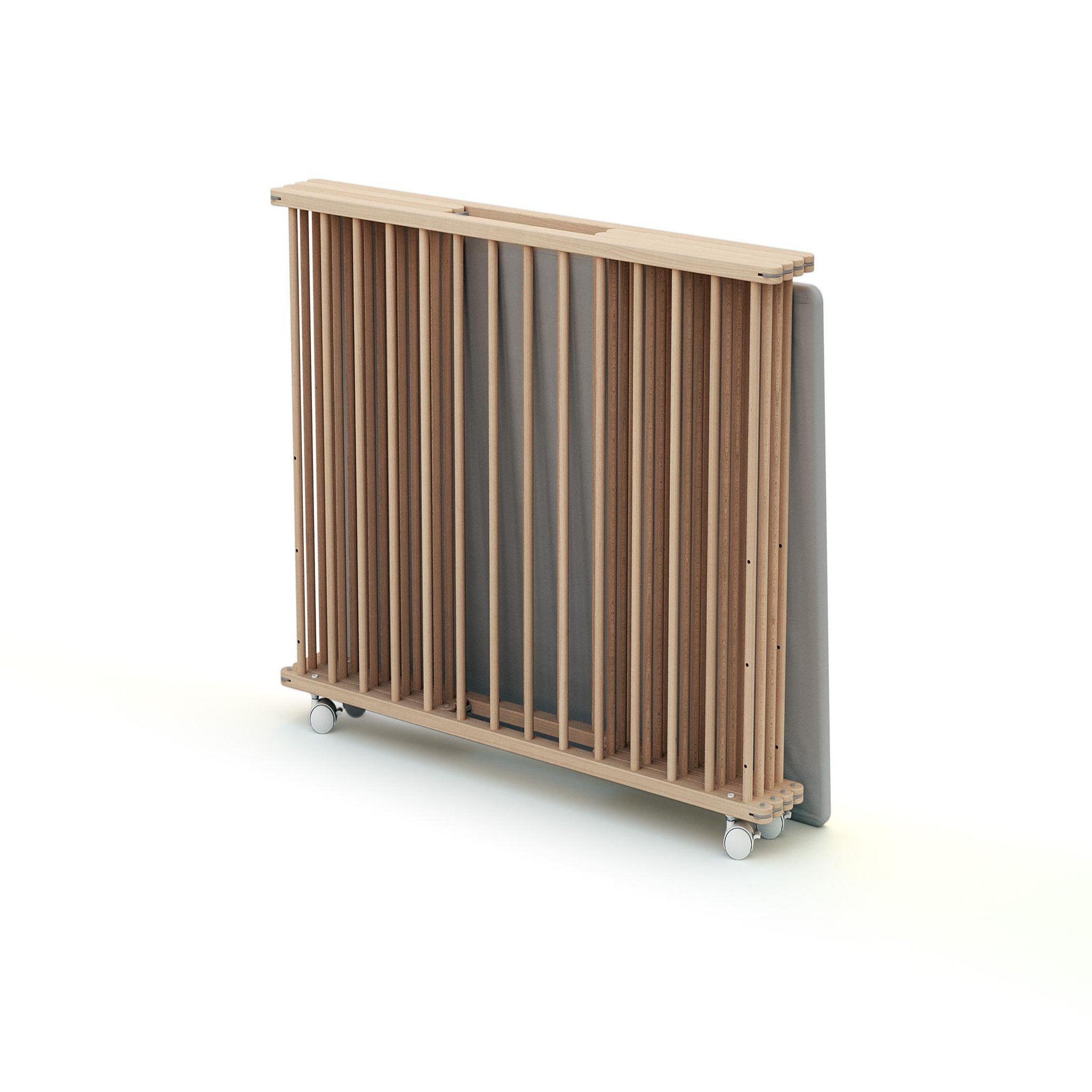 Voir la diapositive 2 : WEBABY Parc bébé pliant en bois 70 x 100 cm