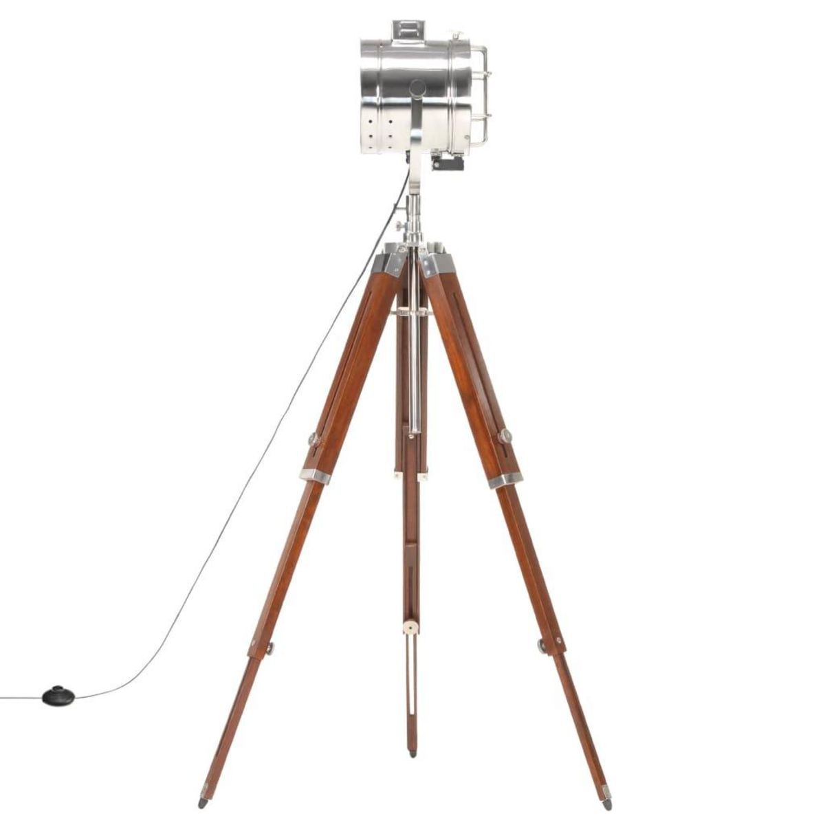 VIDAXL Lampadaire a trepied bois de manguier massif 165 cm