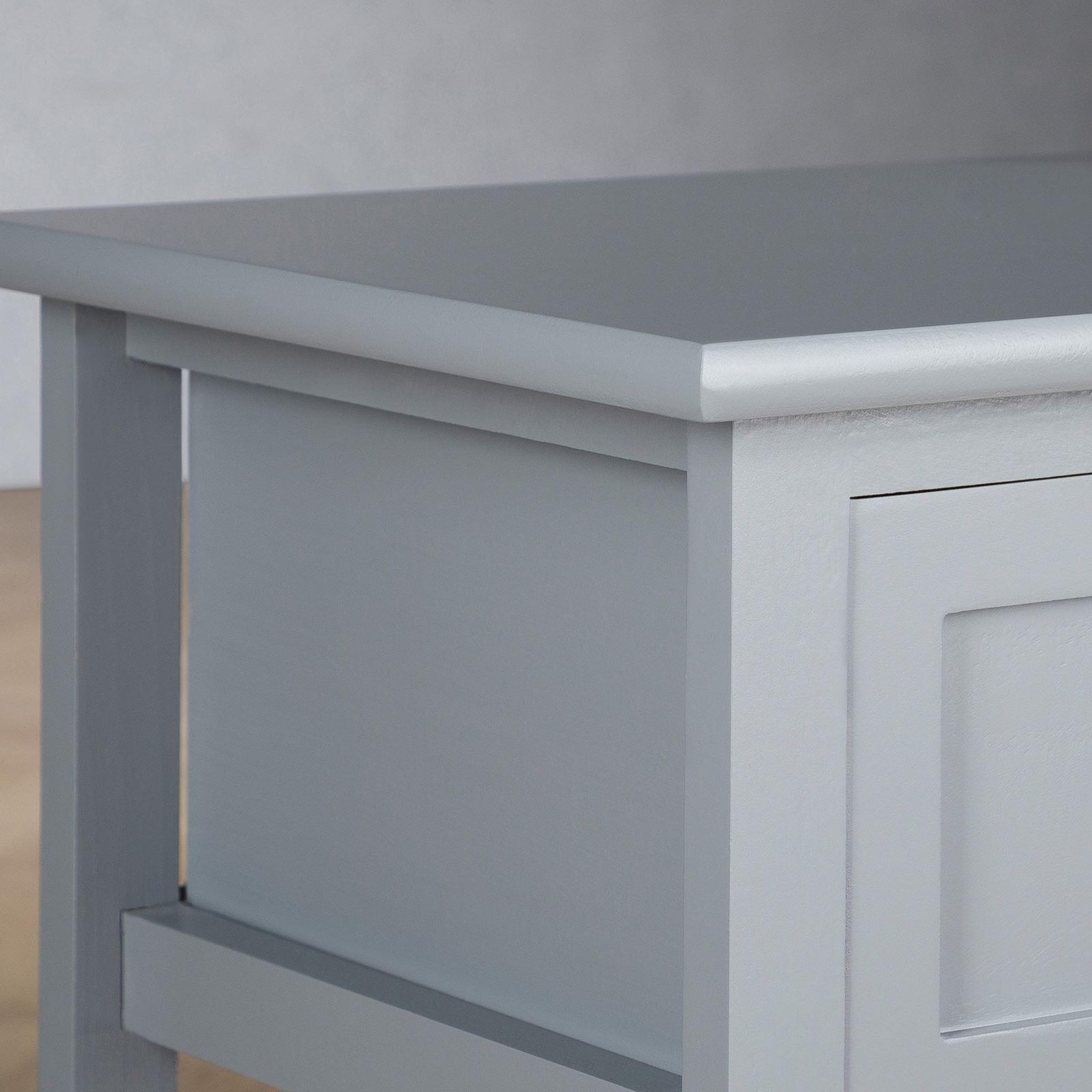 Voir la diapositive 4 : IDIMEX Table de chevet AKURE avec 1 tiroir et 1 panier en bois
