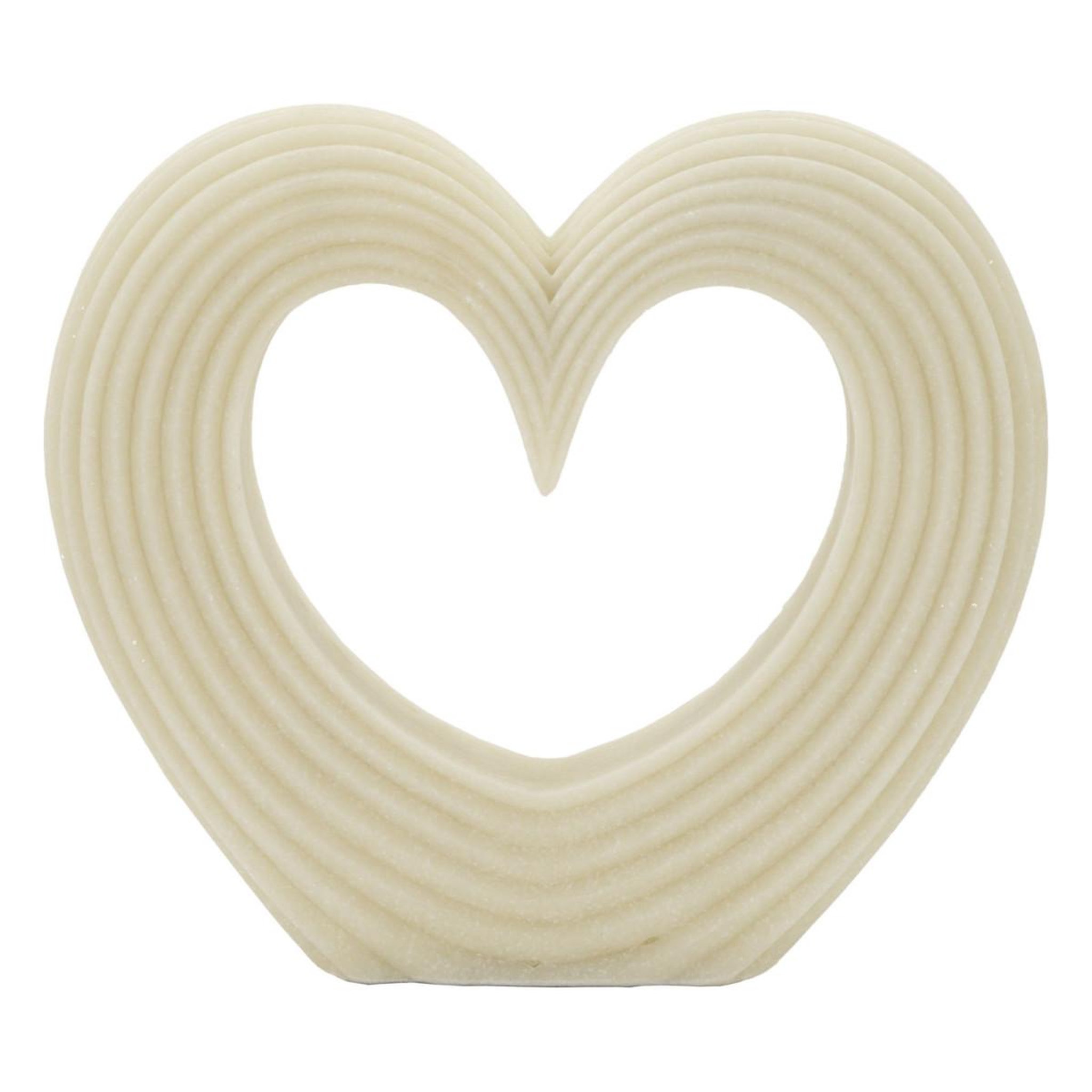 Paris Prix Cœur déco en résine  lovvy  30cm blanc
