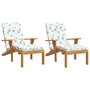 Voir la diapositive 3 : VIDAXL Coussins de chaise longue lot de 2 motif de feuilles