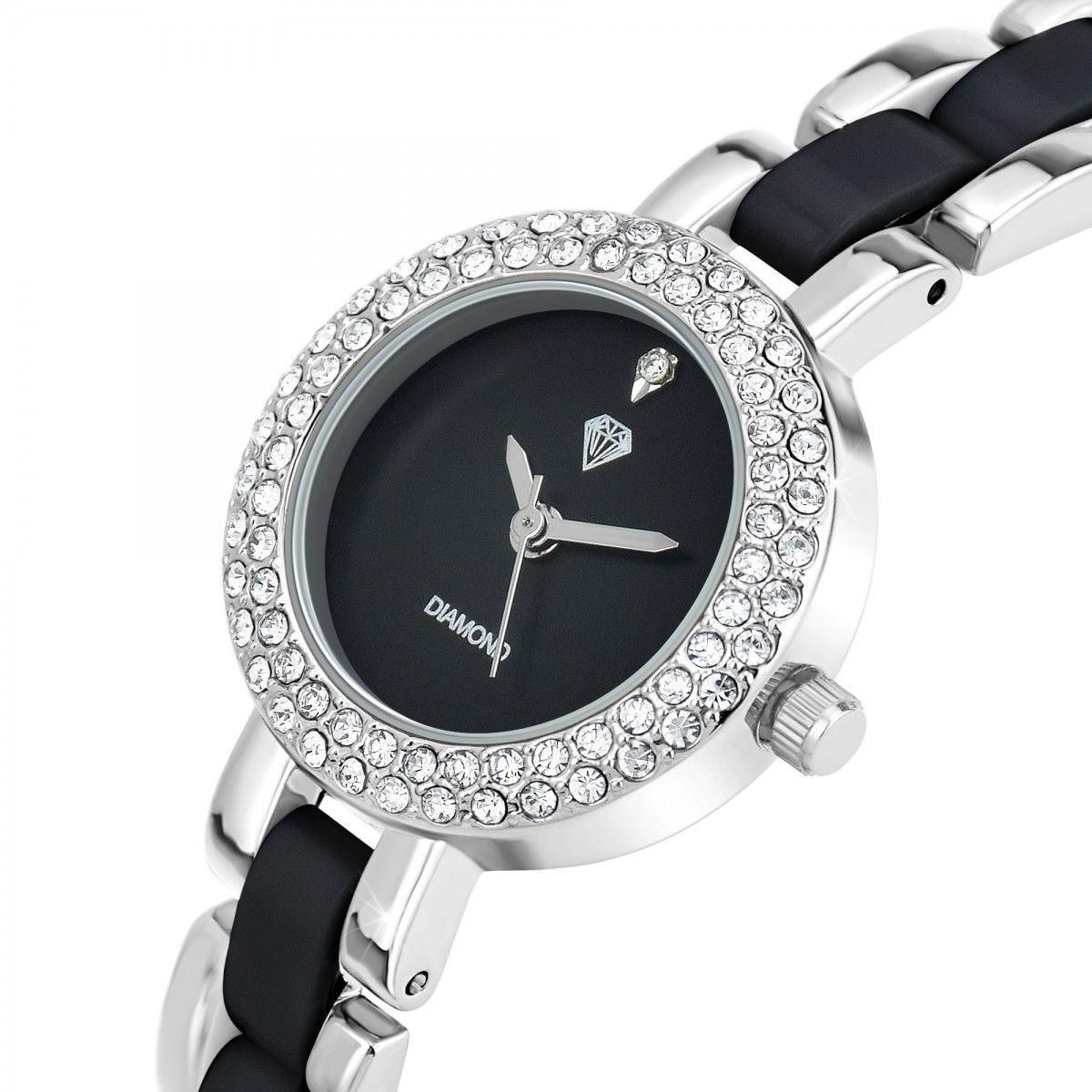 SC CRYSTAL Montre Cassandra élégante SC Crystal ornée d'un véritable diamant